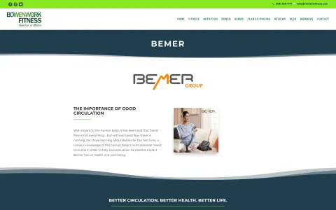 Bowenwork Fitness website BEMER page